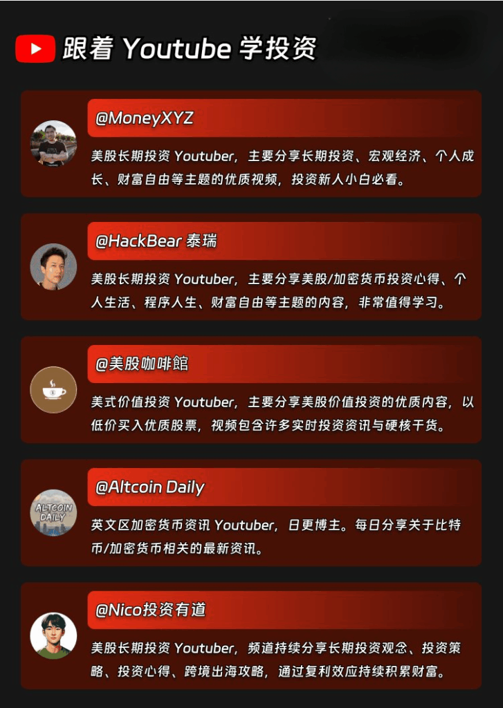 一图看懂跟着 youtube 学投资第一弹！ (1)